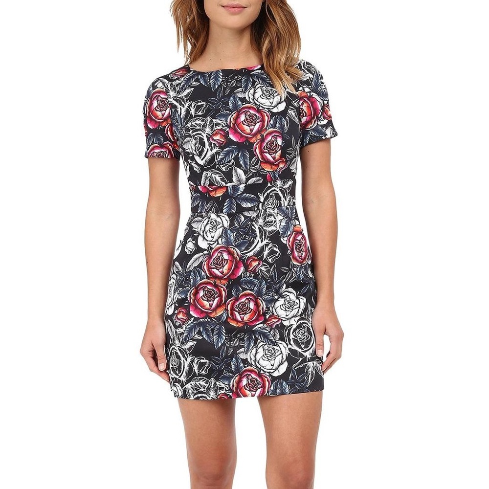 French connection roses mini dress